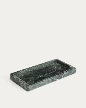 Декоративный поднос из зелёного мрамора Serela 35X18X3 CM