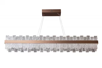 Подвесная прямоугольная люстра из рифленого стекла 21X120 CM
