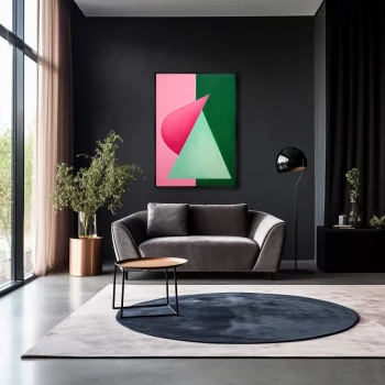 Постер на холсте Geometric watermelon 75X105 CM