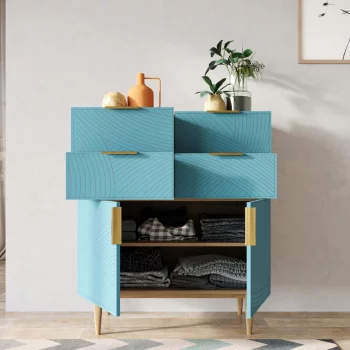 Комод Line 90X60X105 CM blue
