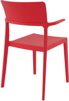 Стул Plus 58X55X84 CM красного цвета