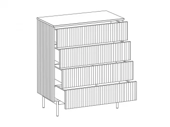 Комод Mikko 83,6X44X89,2 CM