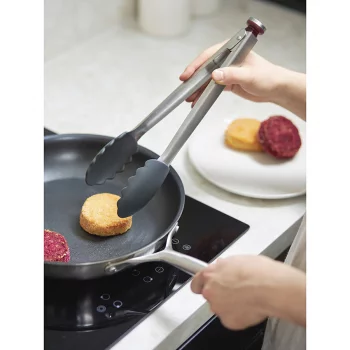 Щипцы кухонные smartchef, 33,5 см, серо-бордовые