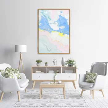 Постер на холсте Blue sky over the valley 75X105 CM