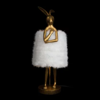 Детская настольная лампа White fluff