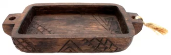 Чаша из тика декоративная Nature 39X18X8 CM