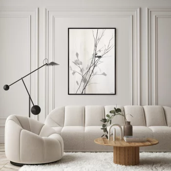 Репродукция на холсте Branches in the autumn 75X105 CM