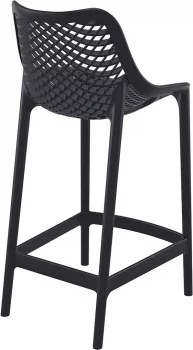 Стул пластиковый полубарный Air 44X51X95 CM чёрный