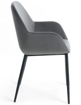 Стул с подлокотниками Konna 59X52X83 CM серый