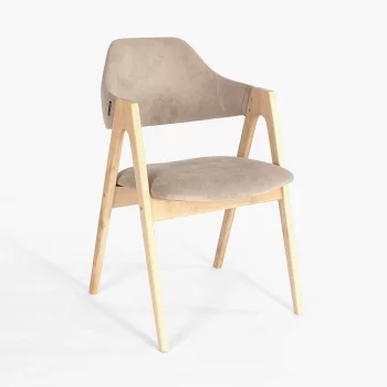 Стул Белфаст бежевая ткань массив бука 51X61X80 CM