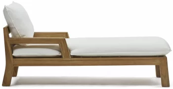 Шезлонг с каркасом из тика Forcanera 68X170X85 CM
