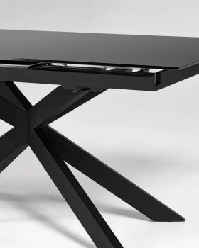 Раскладной стеклянный стол Atminda 160-210X90X76 CM
