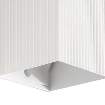 Квадратный настенный светильник с рифлением 1xGU10 LUNE 8X6.5X10 CM
