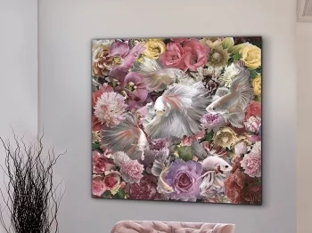Постер на стекле Peces Luchador Siam 120X120 CM