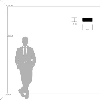 Настенное бра Limpio 30X8X10 CM