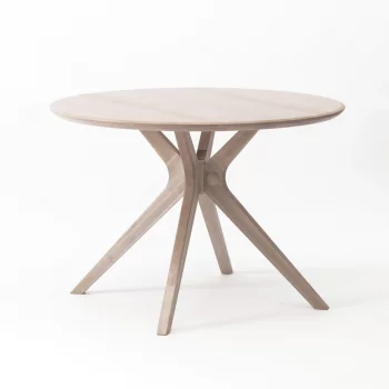 Стол Лейпциг 110 см массив дуба тон светлый натуральный 110X110X76 CM