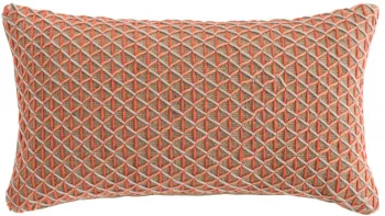 Подушка декоративная из джута и шерсти Raw 70X40 CM розовая