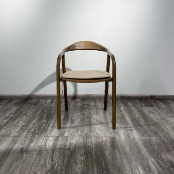 Подушка на стул Лугано из натуральной бежевой кожи 45X46.5X3 CM