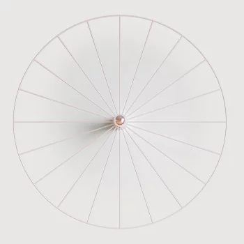 Настенный светильник Wheel белый 90X5 CM