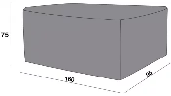 Защитный чехол на стол Латте 160X95X75 CM