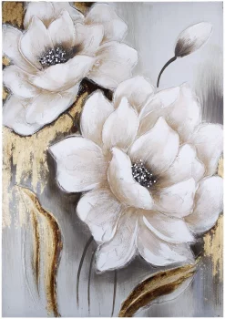 Фактурная картина White Flower 70X100 CM