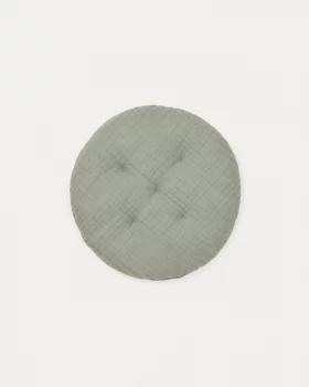 Зелёная подушка Laily из 100% хлопка 30X30X3 CM