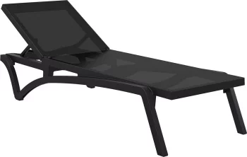 Шезлонг-лежак Pacific 193X68X35 CM чёрный