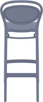 Пластиковый барный стул Marcel Bar 45X52X106 CM серый