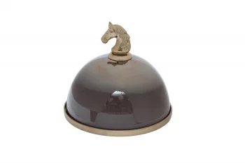 Декоративное блюдо с крышкой Horse 26X25.5X26 CM