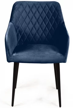 Стул с подлокотниками Robert 55X58X83 CM синий