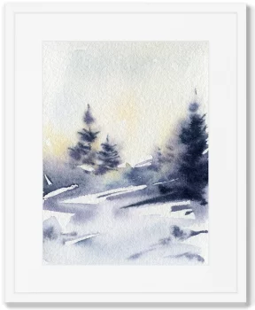 Диптих Earlier winter morning 42X52 / 42X52 CM