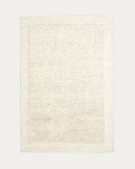 Белый шерстяной ковер Marely 200X300 CM