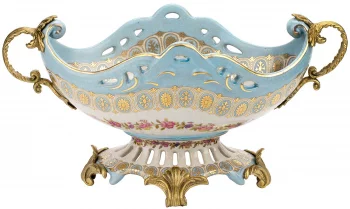 Декоративная сервировочная чаша с ручками 41X22X16.5 CM