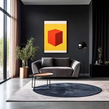 Постер на холсте Colors and shape space 75X105 CM