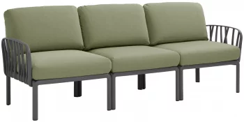 Диван садовый с подушками Komodo 216X78X88 CM