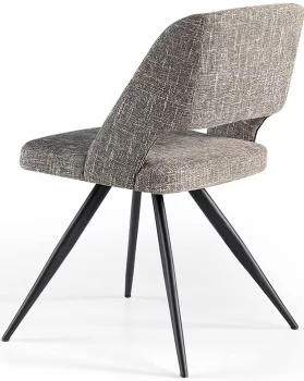 Стул с открытой спинкой 53X61X82 CM серый