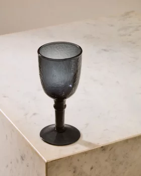 Винный бокал Vinea из синего переработанного стекла 7.5X7.5X17 CM