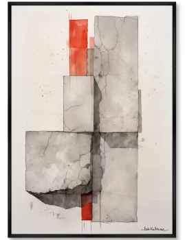 Постер на холсте Shapes and shadows 75X105 CM