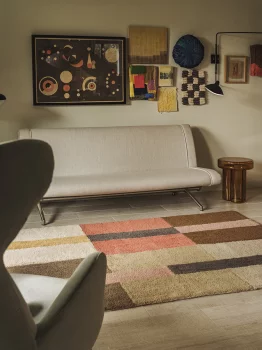 Шерстяная стираемая ковровая дорожка Chroma Stripes 80X230 CM