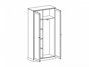 Шкаф двухдверный Caprio 105X46X214 CM