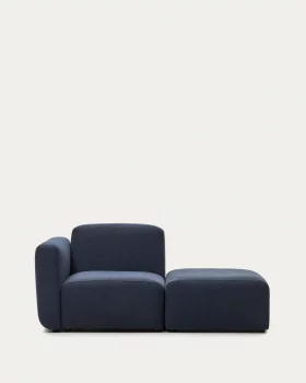 Модульный диван на 1 место с модулем спинки Neom синий 169X89X78 CM