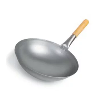 Сковорода Вок (WOK) 35 см с дерев. ручкой углеродистая сталь ИНДУКЦИЯ P.L. Proff Cuisine