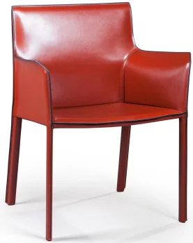 Стул с подлокотниками Barrie 63X52X82 CM красный