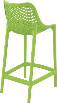 Стул пластиковый полубарный Air 44X51X95 CM зелёный