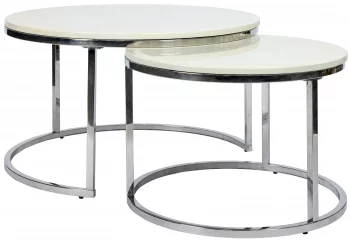 Cтолики Silvy Marble 80X80X40 / 70X70X36 CM