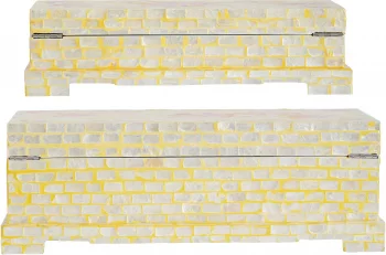 Набор из двух шкатулок Sarait 40X23X14 / 34X17X9 CM