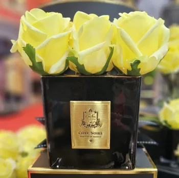 Аромадифузор в виде букета из девяти роз Rose Bud Yellow 11X11X16 CM