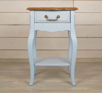 Прикроватная тумба Leontina Blue с одним ящиком 40X35X60 CM