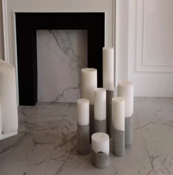 Декоративные свечи ConcreteWax 7X7X65 / 7X7X57 / 10X10X50 / 10X10X43 / 7X7X40 / 7X7X35 / 7X7X32 / 7X7X30 / 10X10X25 / 10X10X17 CM