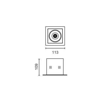 Встраиваемый светильник с рамкой Nano Colin-1 11.3X11.3X10.9 CM